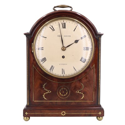Lot 1528 - An early 19th Century brass-inlaid mahogany...