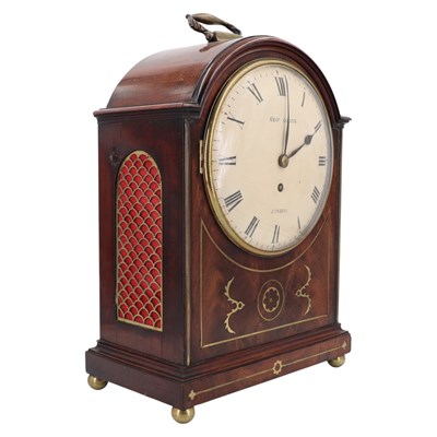 Lot 1528 - An early 19th Century brass-inlaid mahogany...