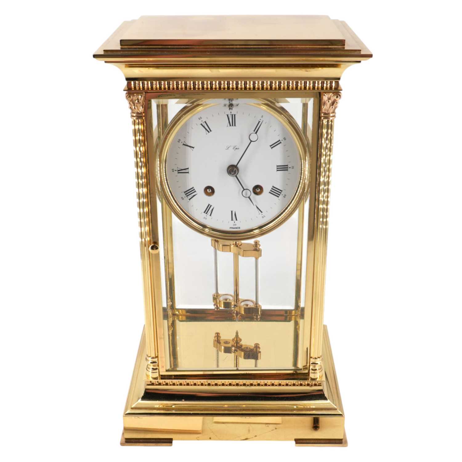 Lot 1477 - A contemporary L'Epee four-glass clock, the...