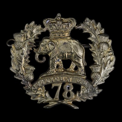 Lot 146 - A Victorian 78th Regiment of Foot cap badge