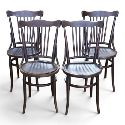 Lot 1678 - A set of four early 20th Century Bentwood...