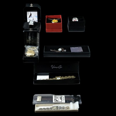 Lot 1559 - A group of contemporary dress watches and a...