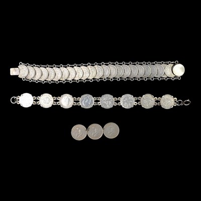 Lot 1254 - Early 20th Century coin jewellery, comprising...