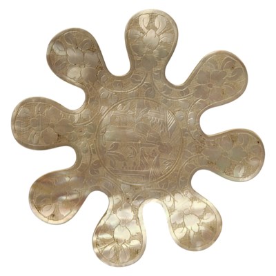 Lot 845 - A 19th Century Chinese mother-of-pearl thread...