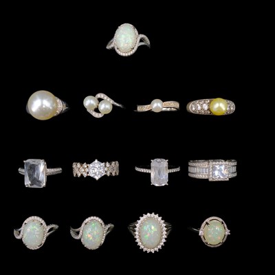 Lot 1260 - A group of contemporary cubic zirconia,...
