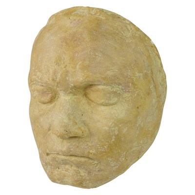 Lot 1615 - A plaster cast death mask of Ludwig van...