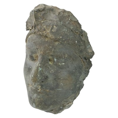 Lot 1616 - A plaster cast death mask, possibly of Dante...