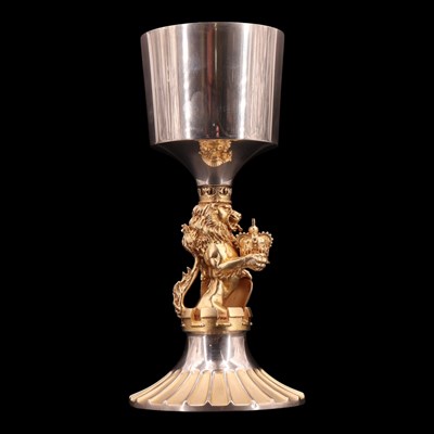 Lot 1152 - A "Westminster Abbey" silver jubilee goblet,...