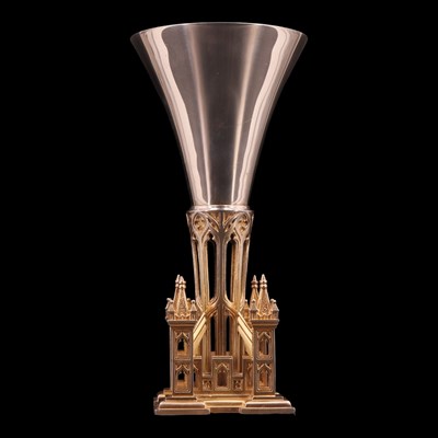 Lot 1154 - A "Gloucester Cathedral" silver goblet, made...