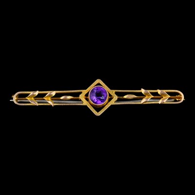 Lot 1333 - A late 19th / early 20th Century amethyst and...