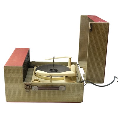 Lot 739 - A 1950s Dansette "Automix" portable record...