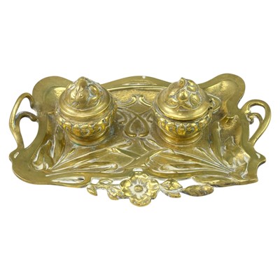 Lot 903 - An early 20th Century Art Nouveau brass...
