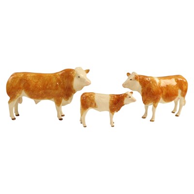 Lot 1072 - A Border Fine Arts "Simmental bull", together...