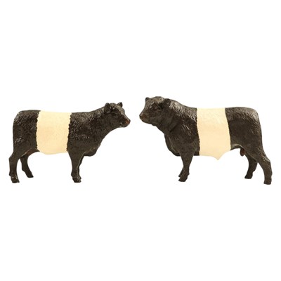 Lot 1078 - A Border Fine Arts "Belted Galloway bull" and "...
