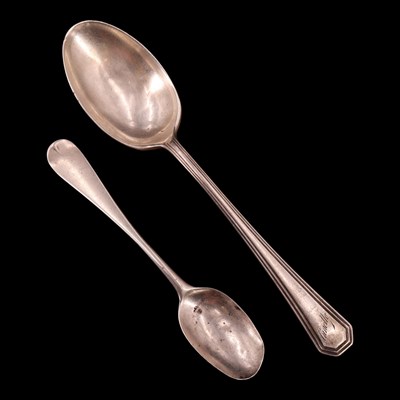 Lot 1158 - Two silver spoons, 41 g