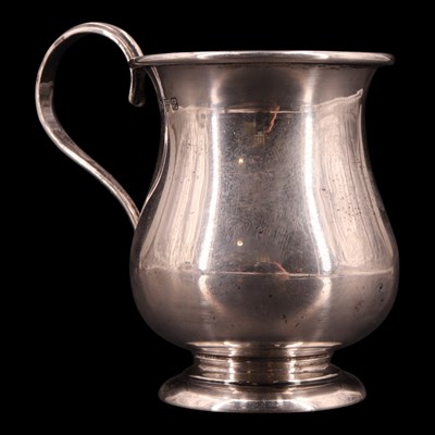 Lot 1161 - A George V diminutive silver baluster cup,...