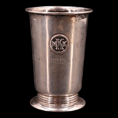 Lot 1162 - A David Andersen Norwegian silver tot cup,...