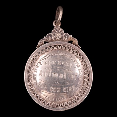 Lot 1134 - A Victorian Scottish agricultural silver medal,...