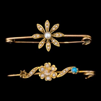 Lot 1388 - A late 19th / early 20th Century pearl and...