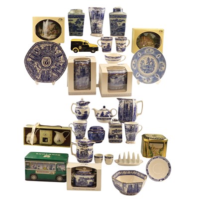 Lot 972 - A large quantity of Ringtons blue and white...