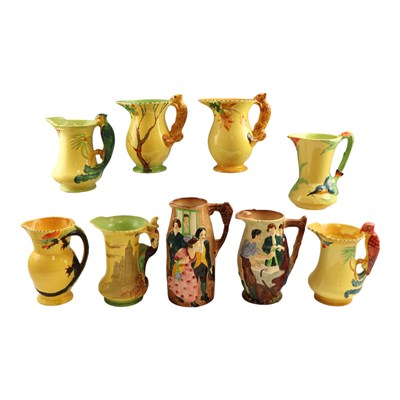 Lot 987 - A group of nine Burleigh Ware jugs, including,...