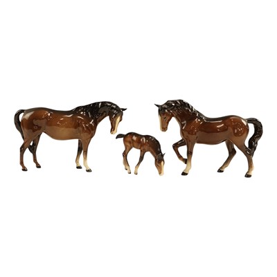 Lot 1094 - A Beswick "Jogging Mare" model 855, together...