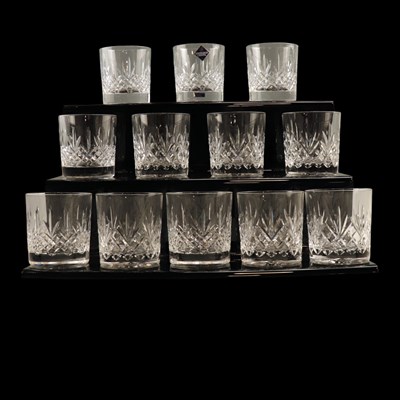 Lot 1126 - Two sets of six Edinburgh Crystal whisky...