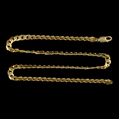Lot 1430 - A near-contemporary 18 ct yellow metal heavy...