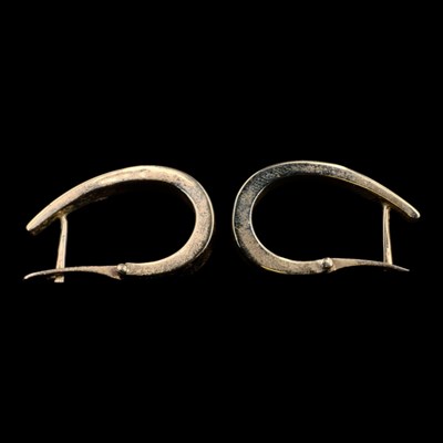 Lot 1433 - A pair of near-contemporary 9 ct gold...