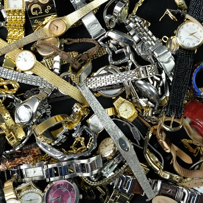 Lot 1567 - A large quantity ladies' wristwatches, vintage...