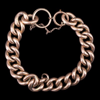 Lot 1473 - An early 20th Century 9 ct rose-gold heavy...