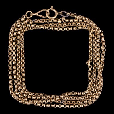 Lot 1478 - A vintage 9 ct yellow metal fine belcher-link...