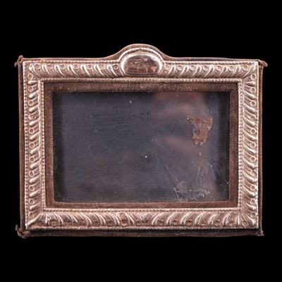 Lot 1159 - A small silver easel-backed photograph frame,...