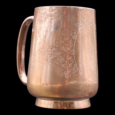 Lot 1183 - A Victorian silver Christening cup, of...