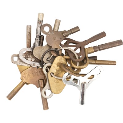 Lot 1611 - A group of clock keys