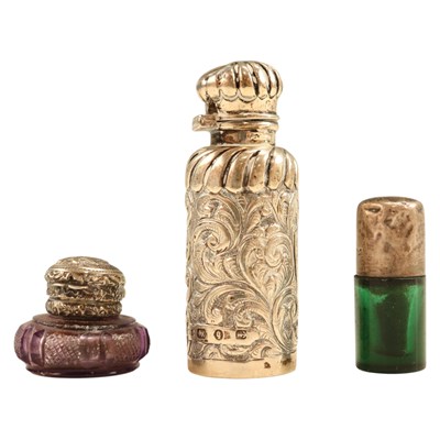 Lot 892 - A late Victorian silver-covered scent...