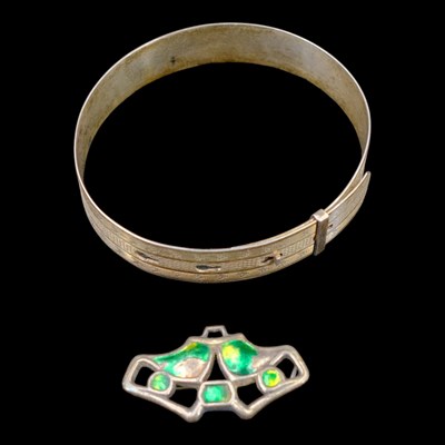 Lot 1288 - An Edwardian Charles Horner Art Nouveau silver...