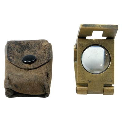 Lot 734 - A textile worker's thread-counting magnifying...