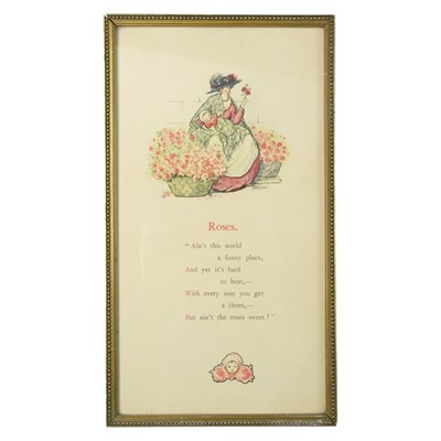 Lot 1630 - "Roses", a 1920s-1930s depiction of a mother...