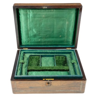 Lot 933 - An early 19th Century rosewood jewellery...