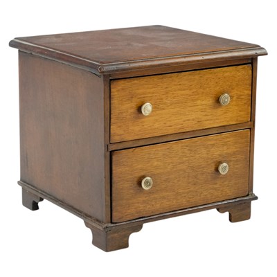 Lot 938 - A Victorian miniature mahogany chest of...