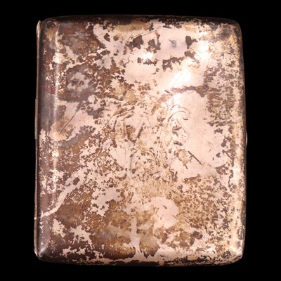 Lot 1223 - A Victorian silver cigarette case, 1898, 9 cm...