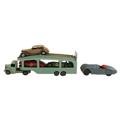 Lot 807 - A Minimodels Ltd Jaguar XK120 tinplate toy car,...