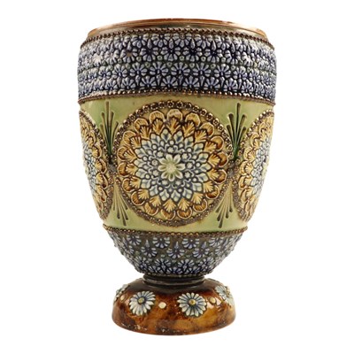Lot 995 - A late Victorian Doulton Burslem stoneware...