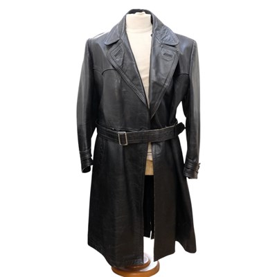 Lot 881 - A vintage black leather jacket, by Herauko