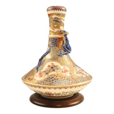 Lot 956 - A late Meiji Japanese Satsuma nishikide...