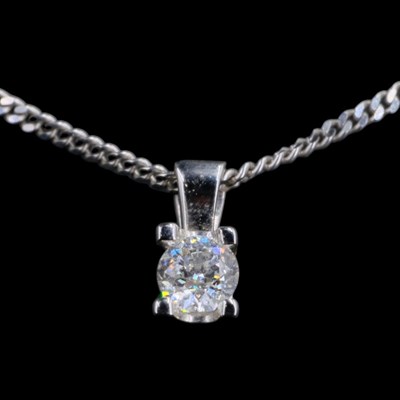Lot 1515 - A contemporary diamond and 18 ct white gold...