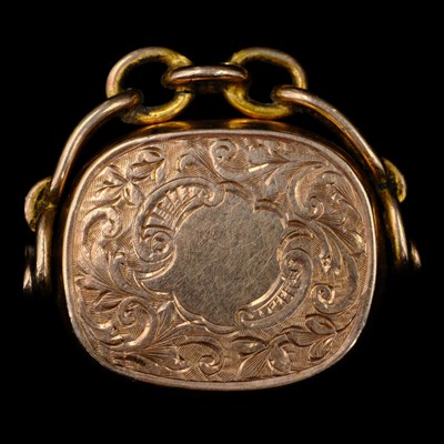 Lot 1524 - An early 20th Century 9 ct gold and sard...