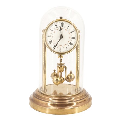 Lot 1609 - An early 20th Century brass torsion clock,...