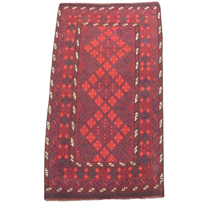 Lot 1663 - A Persian hand-knotted wool rug, having...